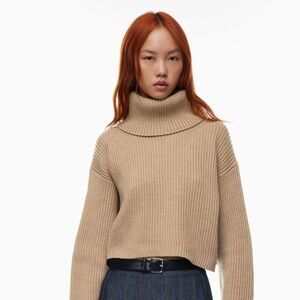 LIKE NEW Aritzia Babaton Guell Turtleneck 2XS 100% Merino Wool